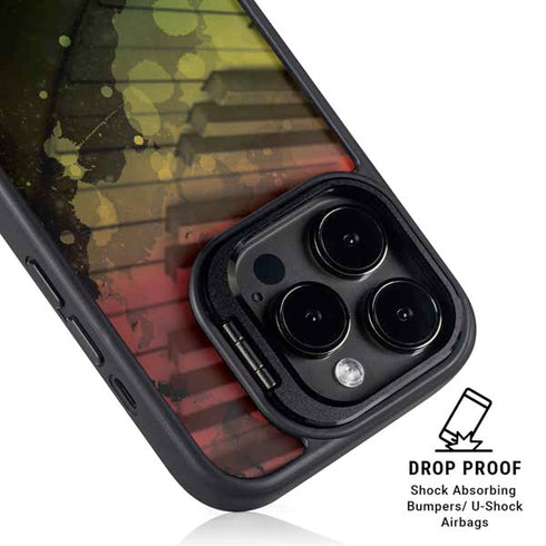 Rasta Color Keys iPhone 14 Pro Kickstand Case